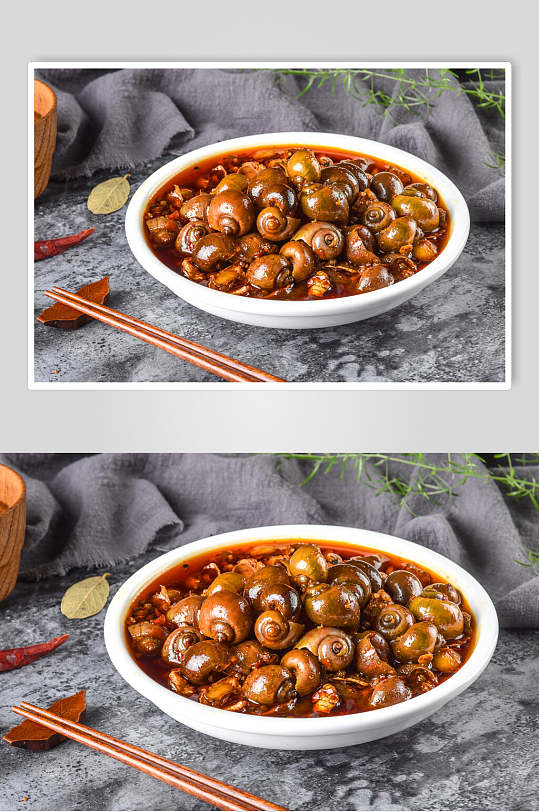 新鲜美味食品螺菜品摄影图