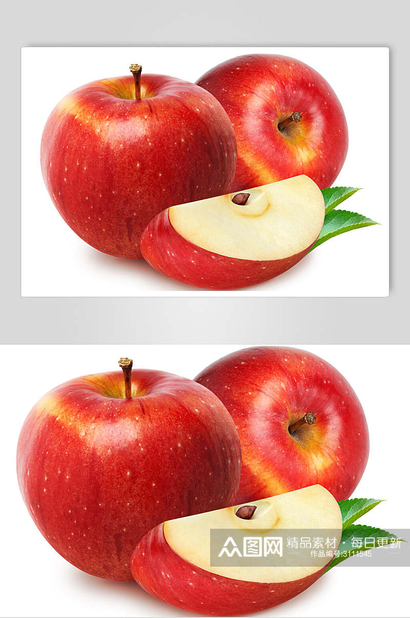 新鲜精品苹果水果高清图片素材