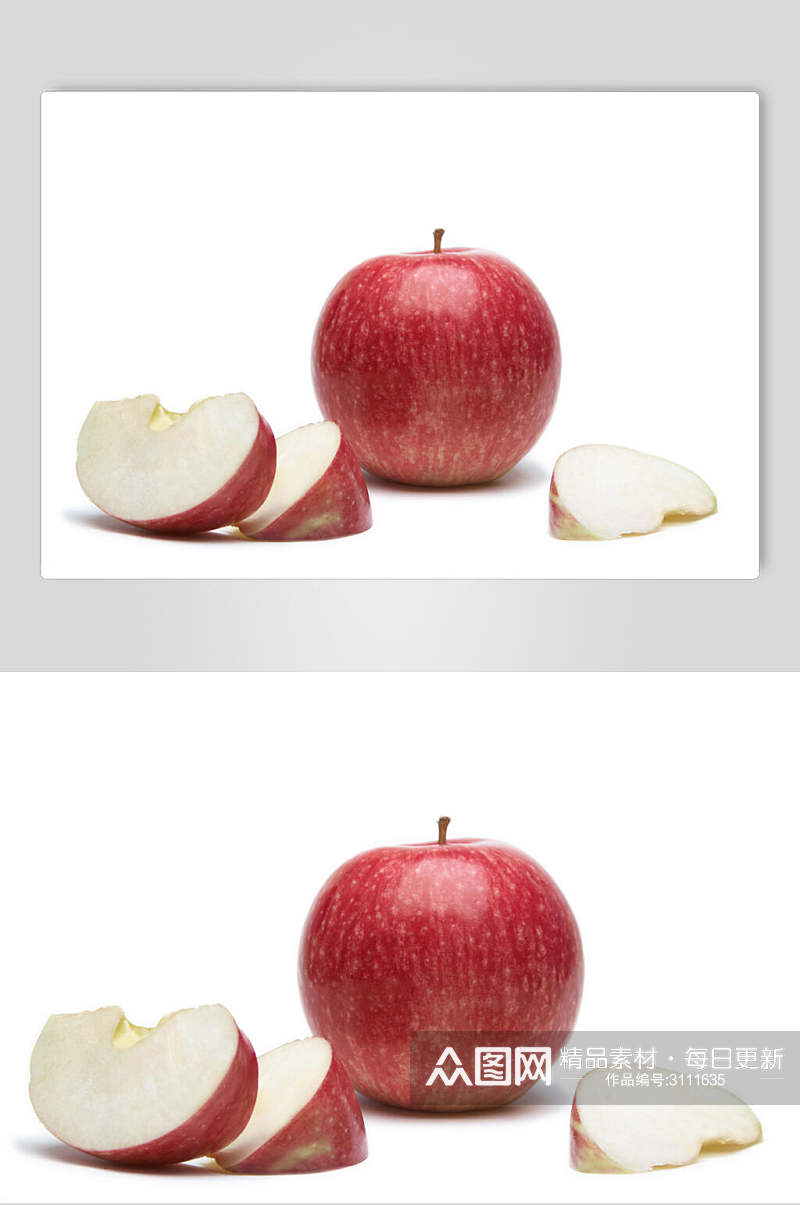 绿色生态苹果食品水果高清图片素材