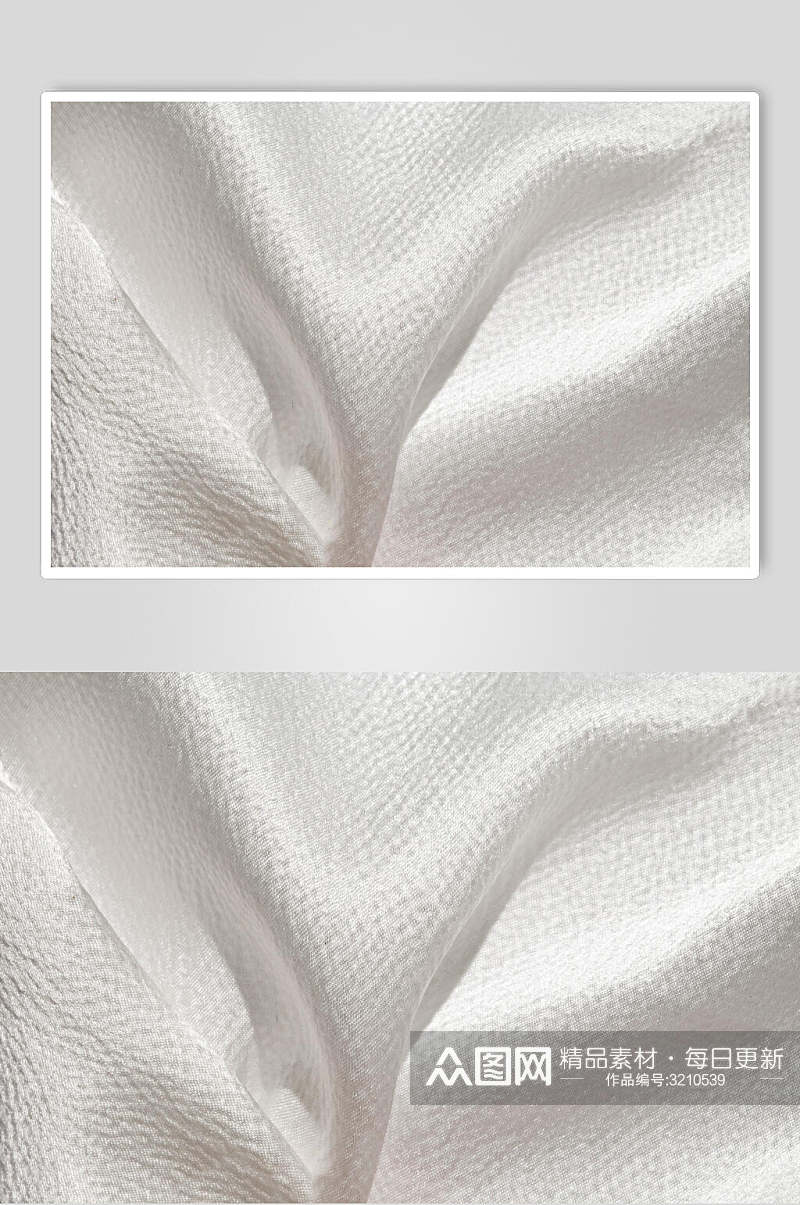 白色绸缎面料丝绸布料图片素材