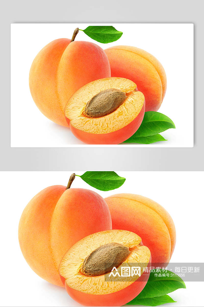 绿色生态桃子美食水果高清图片素材