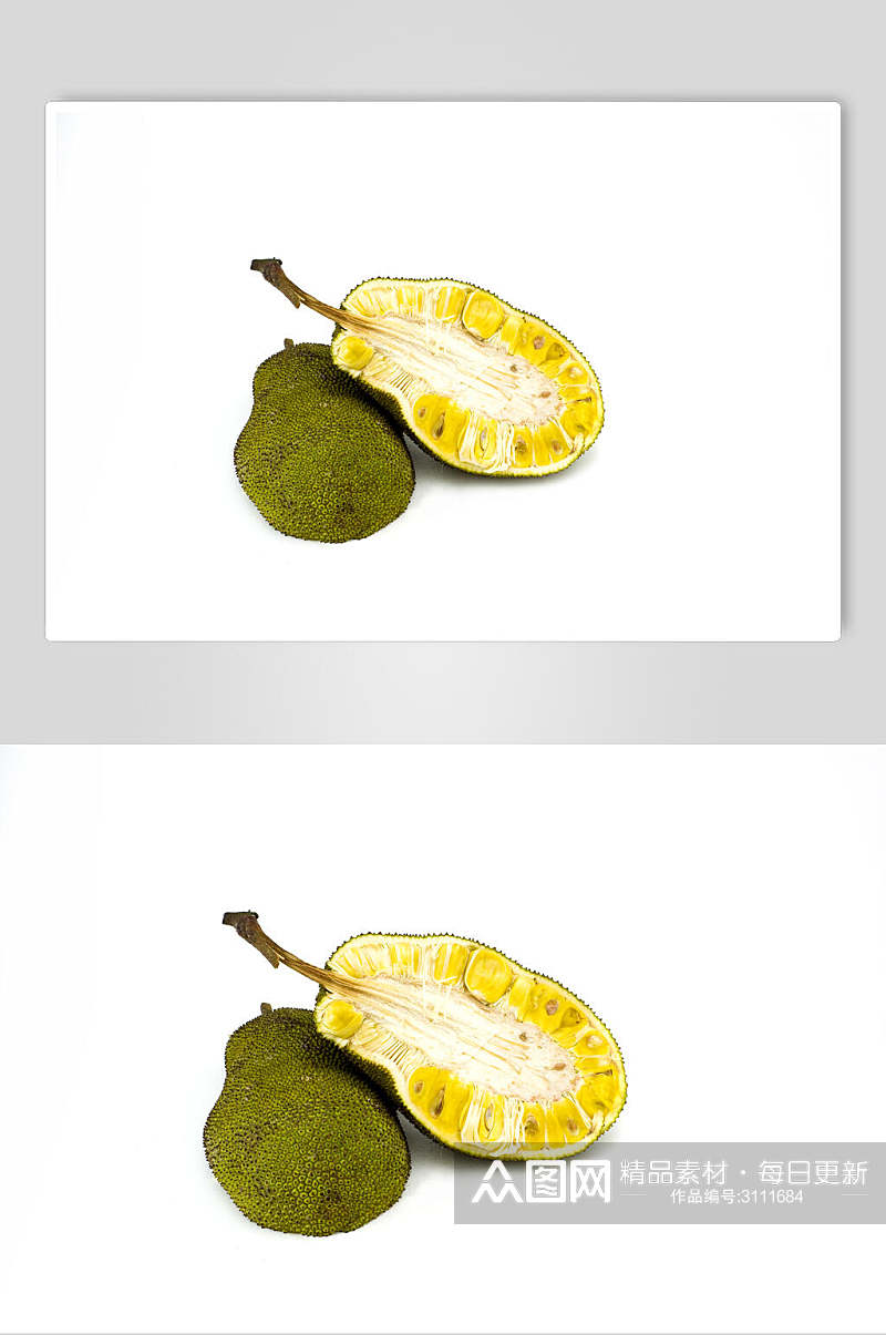 绿色生态菠萝蜜美食水果高清图片素材