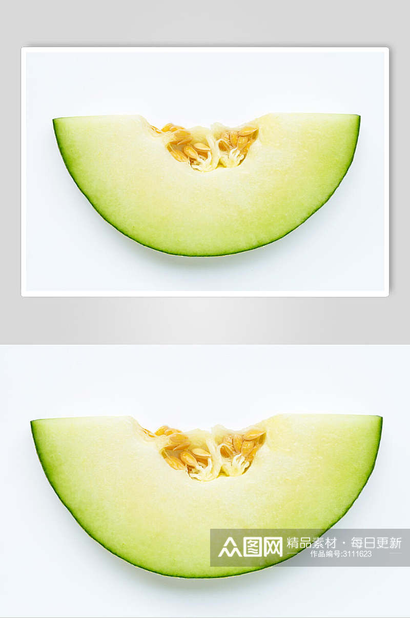 绿色生态香瓜水果高清图片素材