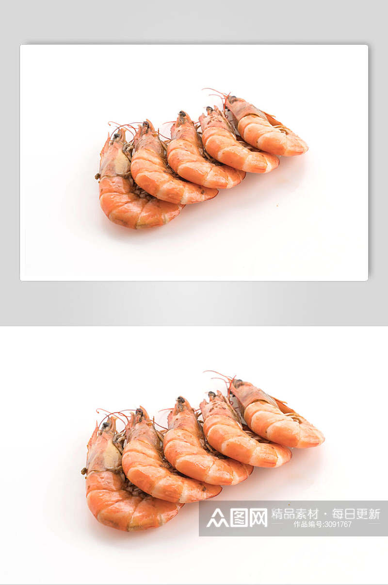美味虾类海鲜食品图片素材