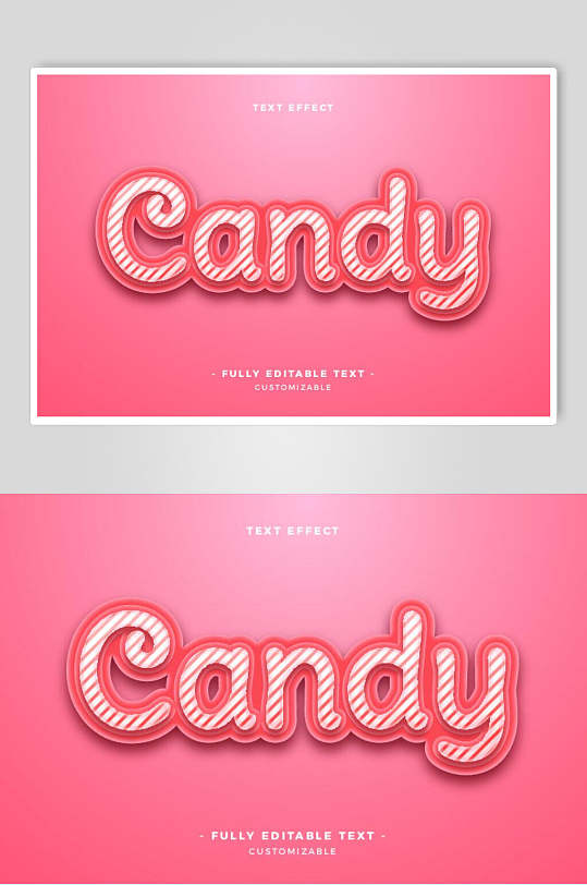 粉色时尚英文立体文字字体素材