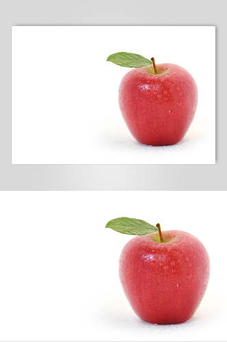白底苹果食物水果高清图片