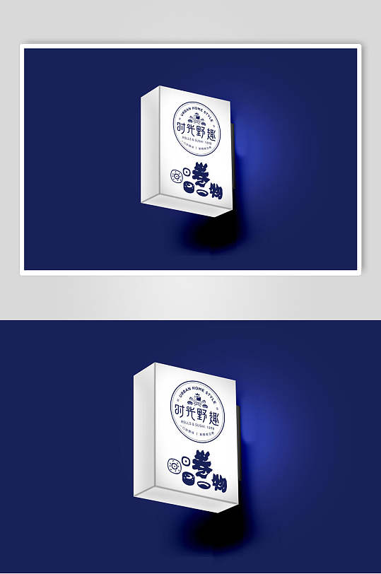 灯箱寿司品牌VI设计展示样机