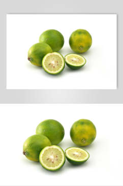 绿色有机青柠水果高清图片