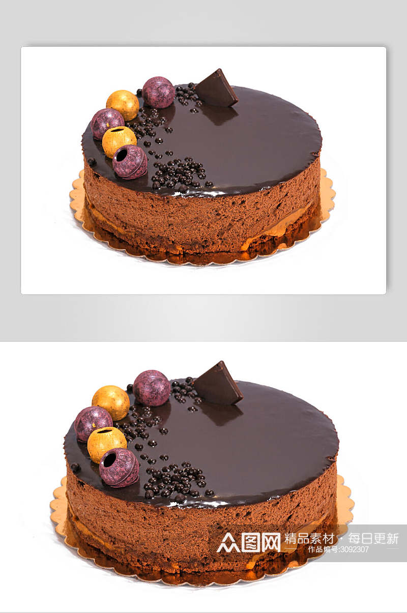 巧克力生日蛋糕图片素材