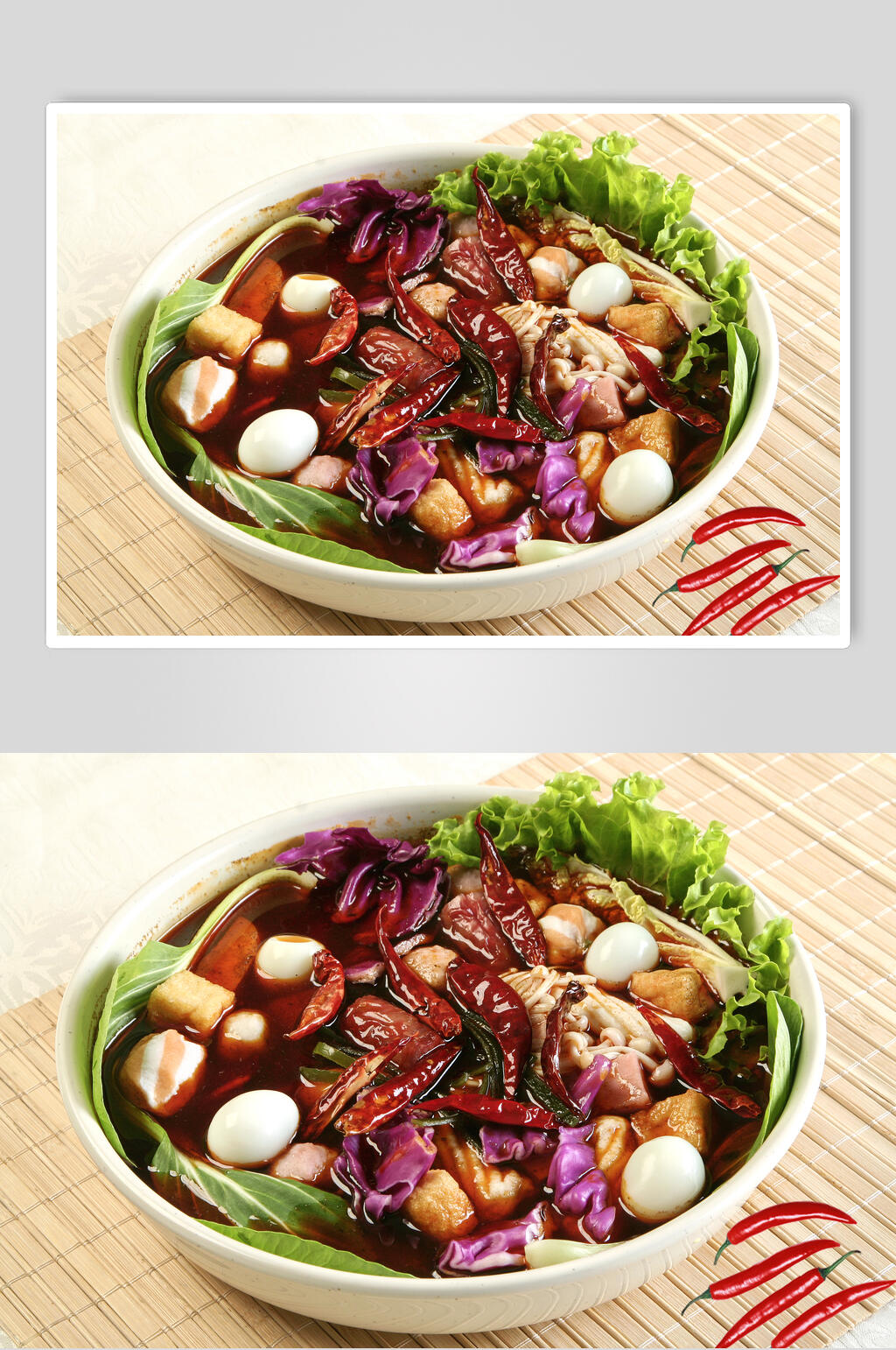 香辣美味食品麻辣烫串串香摄影图片素材