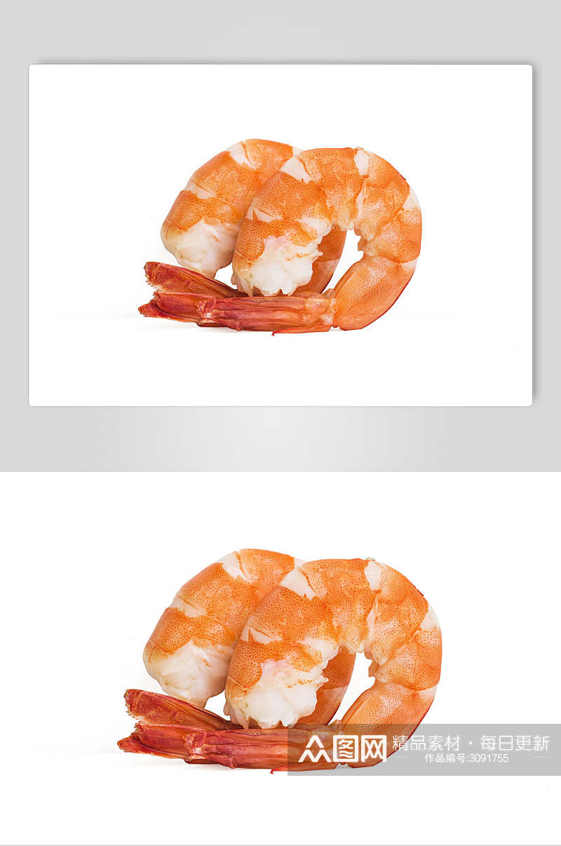 精选美味虾类海鲜食品图片素材