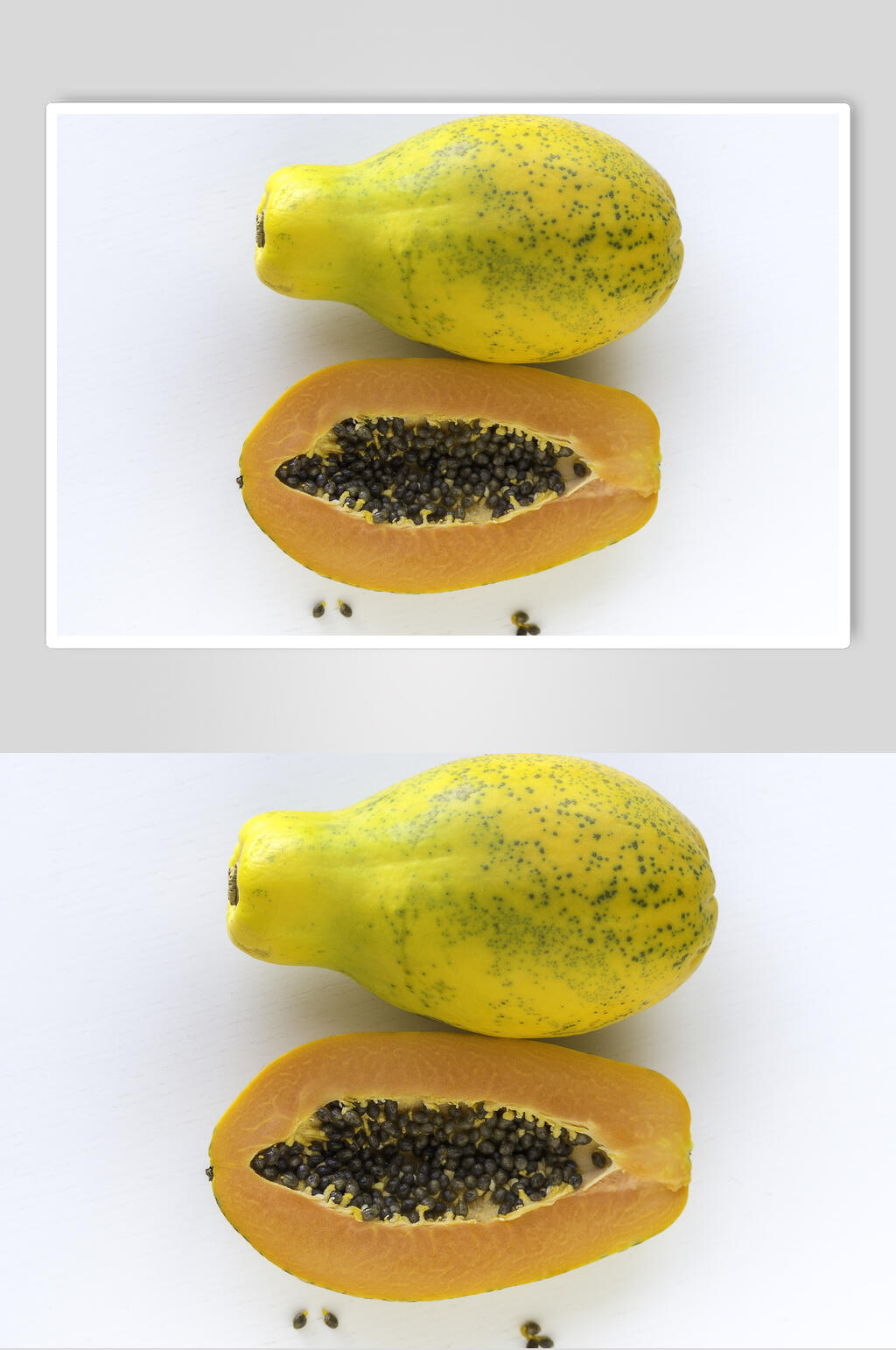 木瓜美食水果高清图片素材