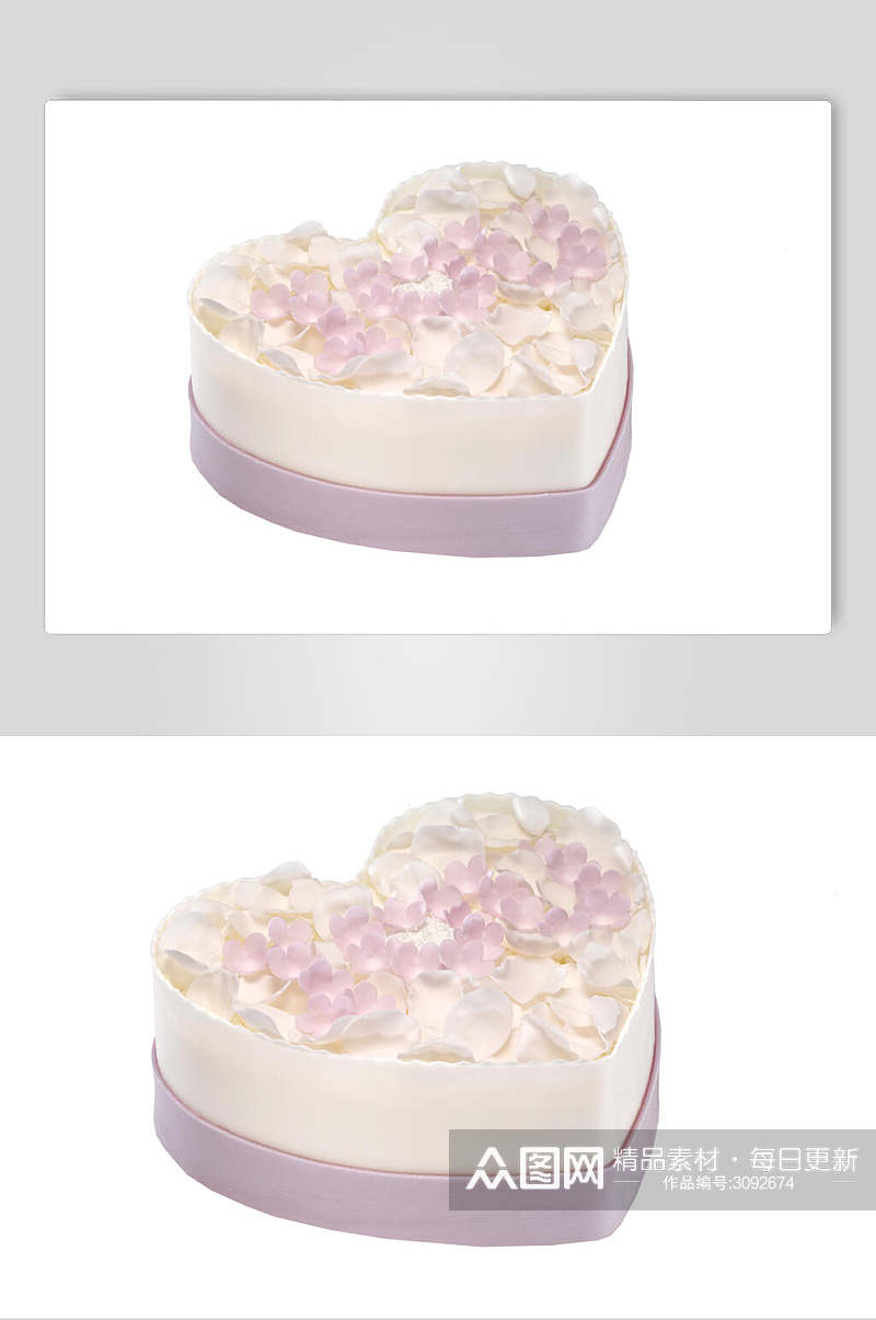 紫色生日蛋糕食品美食图片素材