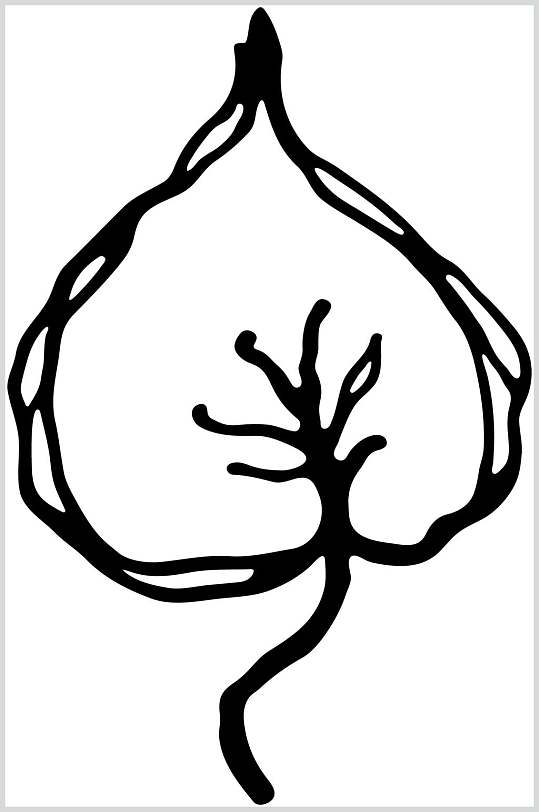 粗线条描画典雅花卉矢量素材立即下载立即下载黑色粗边描绘典雅花卉