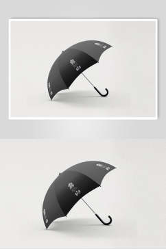 雨伞中国风民宿品牌VI设计展示样机