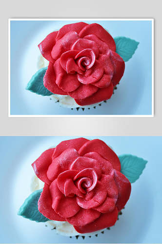 红色生日蛋糕食物高清图片
