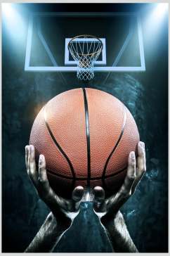 篮球运动摄影图投篮