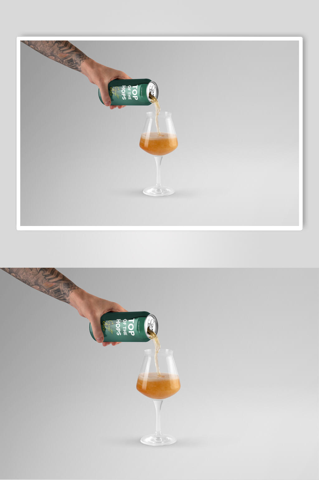 杯子酒瓶高端创意易拉罐酒瓶样机素材
