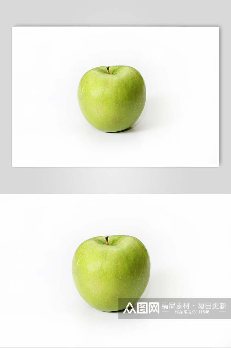 绿色生态青苹果食品水果高清图片素材