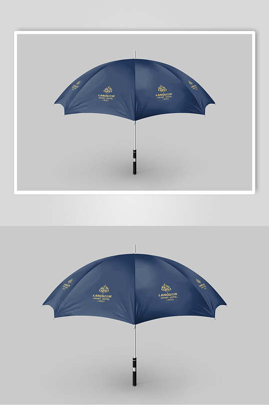 雨伞酒店品牌VI设计提案展示样机