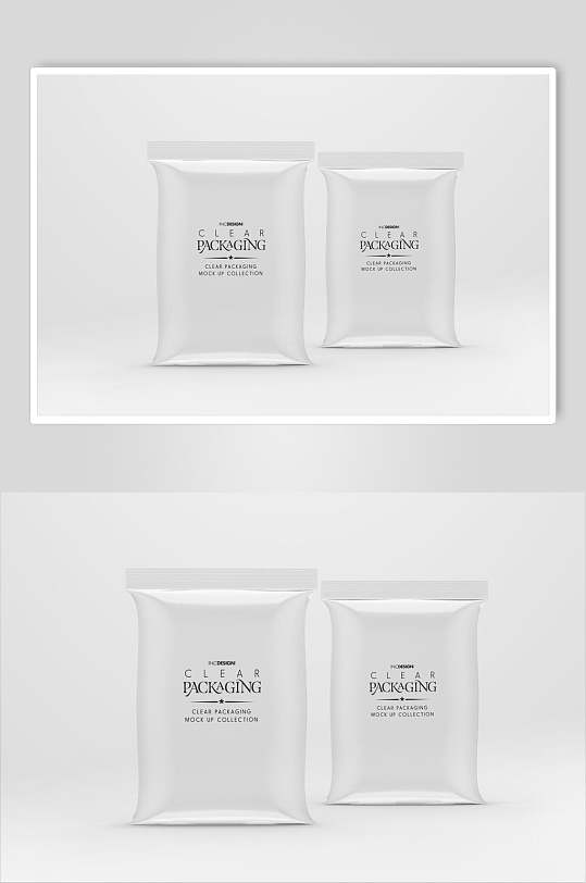 白色零食密封袋样机-众图网