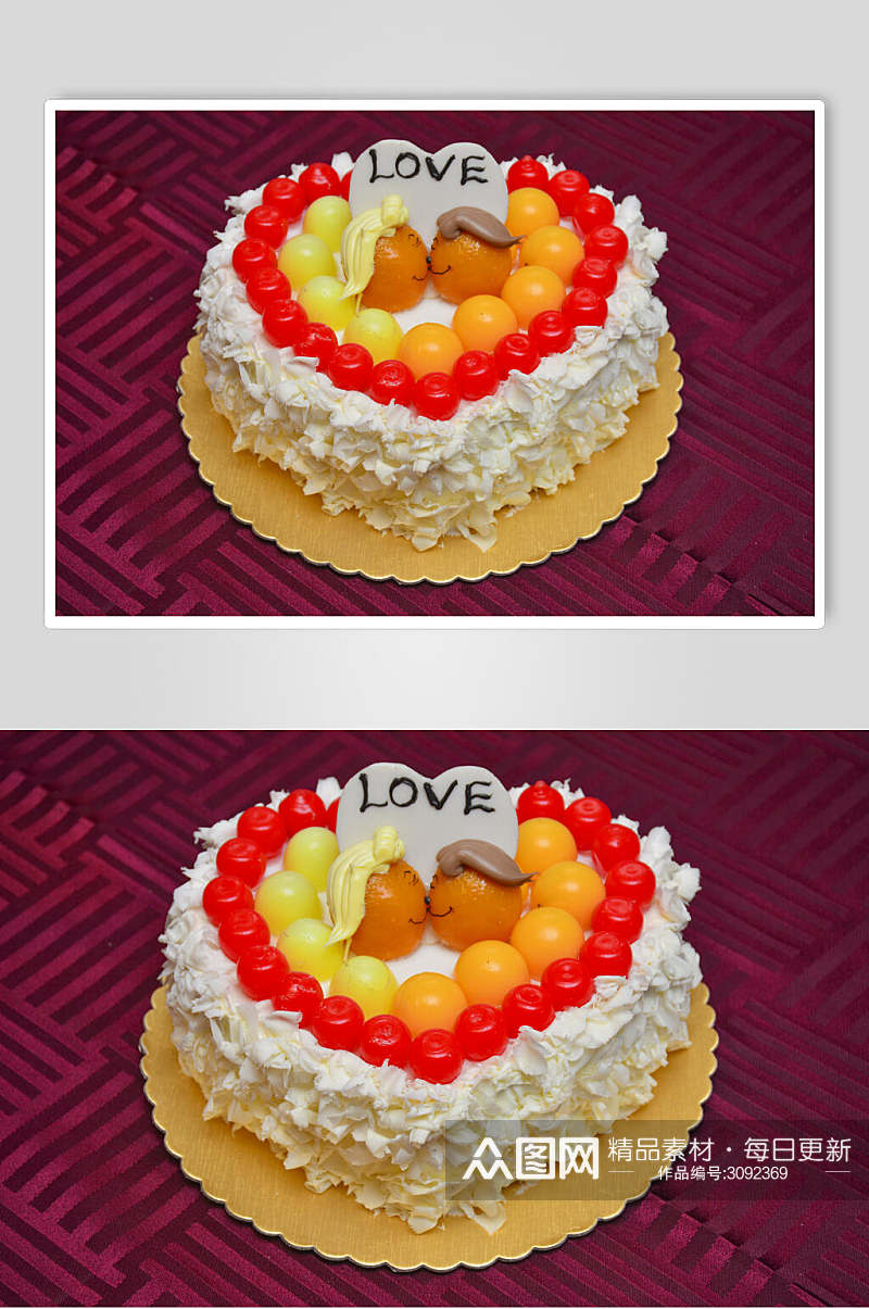 精品美味生日蛋糕摄影食物图片素材