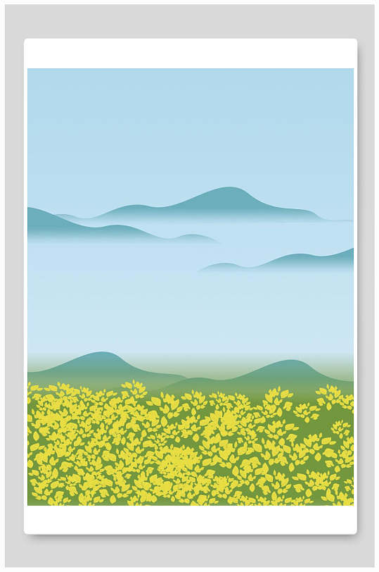 春天油菜花背景图片-春天油菜花背景设计素材-春天油菜花背景模板下载