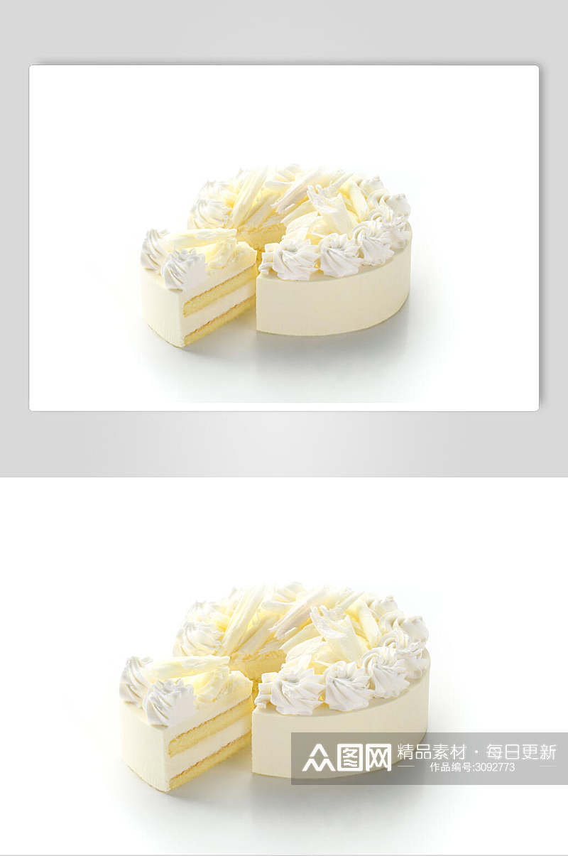 白色生日蛋糕食品食物图片素材