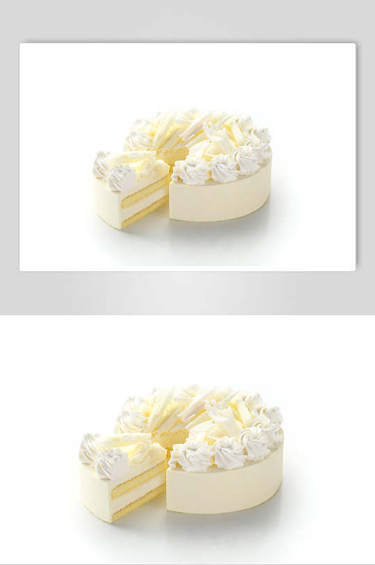 白色生日蛋糕食品食物图片
