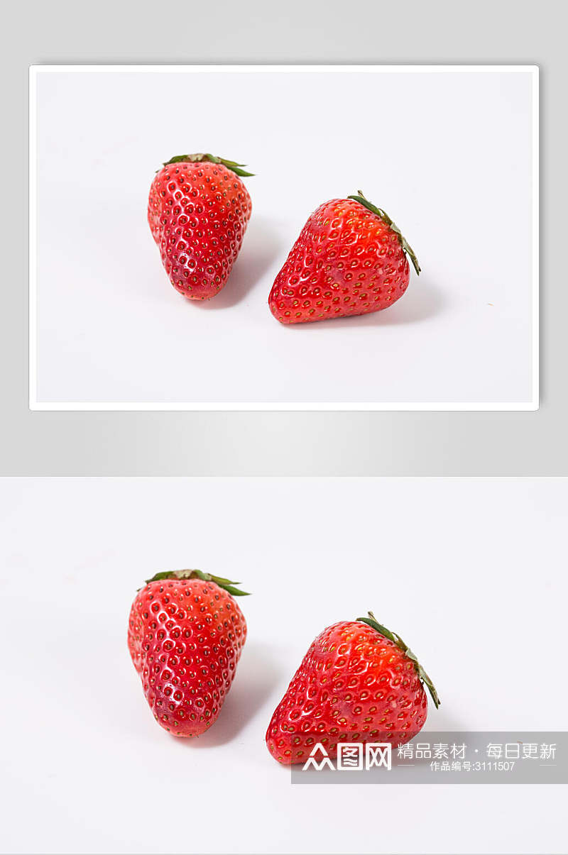美味精品草莓食物水果高清图片素材