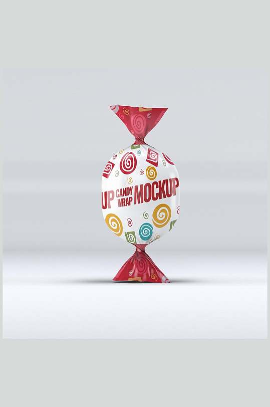 英文可爱红黄高端创意糖果包装样机