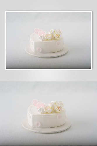 招牌白色生日蛋糕食品食物图片