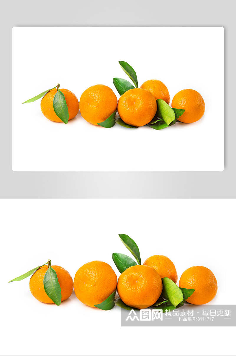 绿色有机橘子食品水果高清图片素材