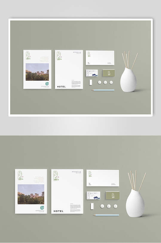 文艺民宿vi样机