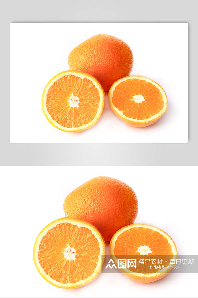 绿色生态橙子水果高清图片素材