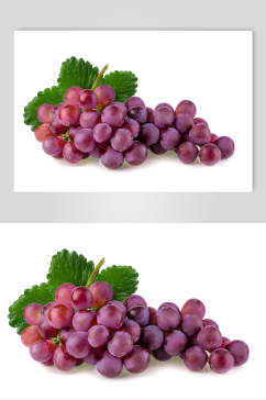 白底绿色生态葡萄食品水果高清图片