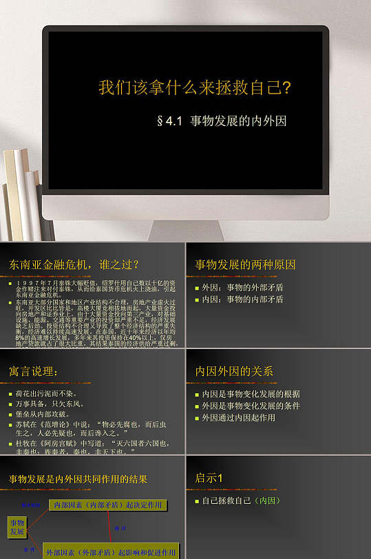 黑色事物发展的内外因企业ppt