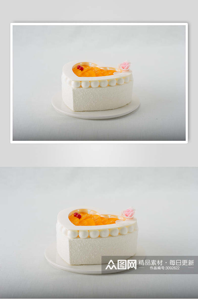 清新简约生日蛋糕食品食物图片素材