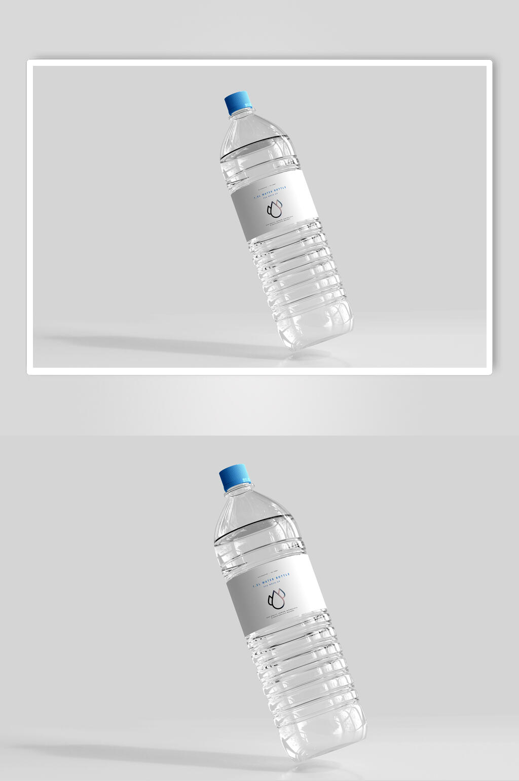 塑料瓶简约矿泉水瓶样机素材
