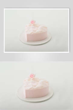 粉色精致生日蛋糕食品食物图片