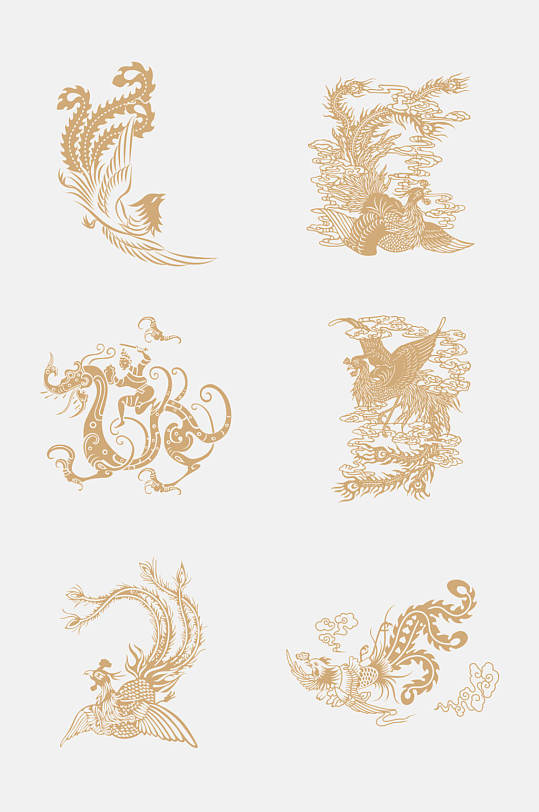 龙凤纹样图片-龙凤纹样素材下载-众图网