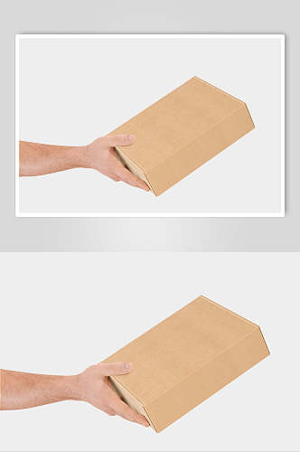 手快递包装袋纸盒包装盒展示样机