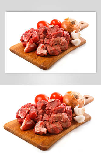 肉粒肉类餐饮食品图片