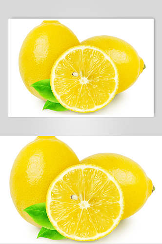 绿色生态柠檬食品水果高清图片