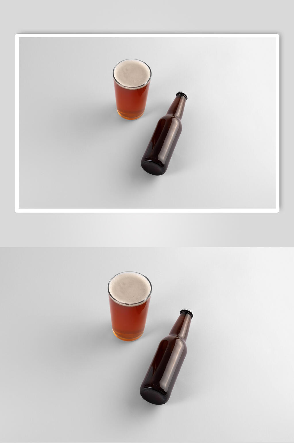 清新杯子高端创意易拉罐酒瓶样机素材