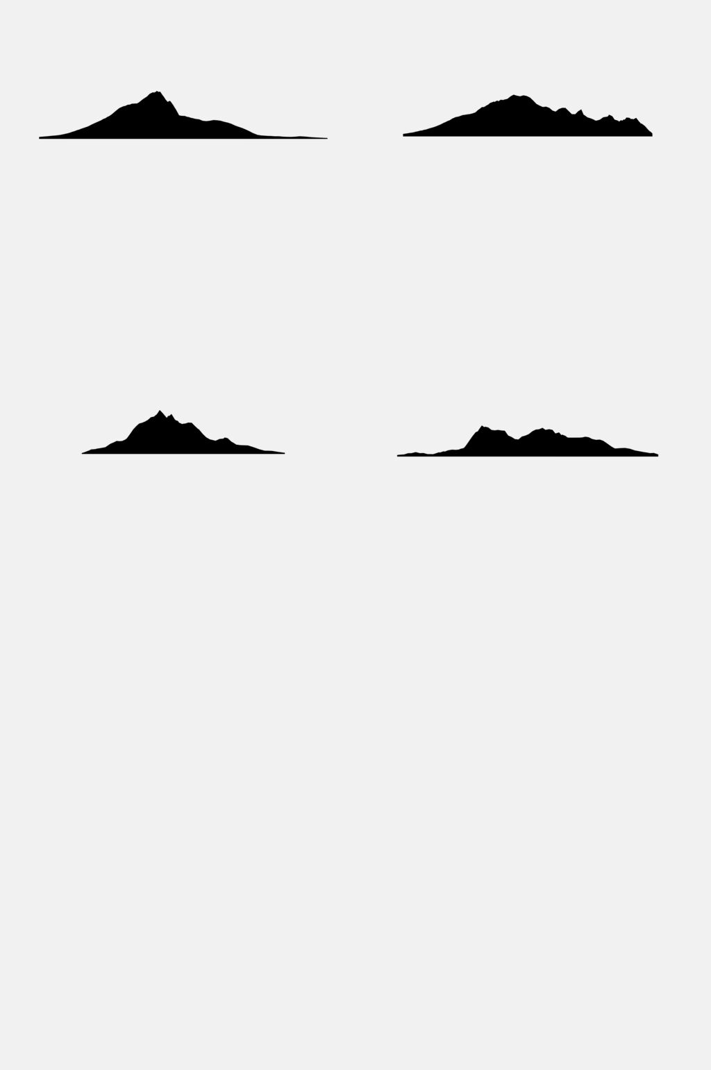 黑色山峰免抠元素素材