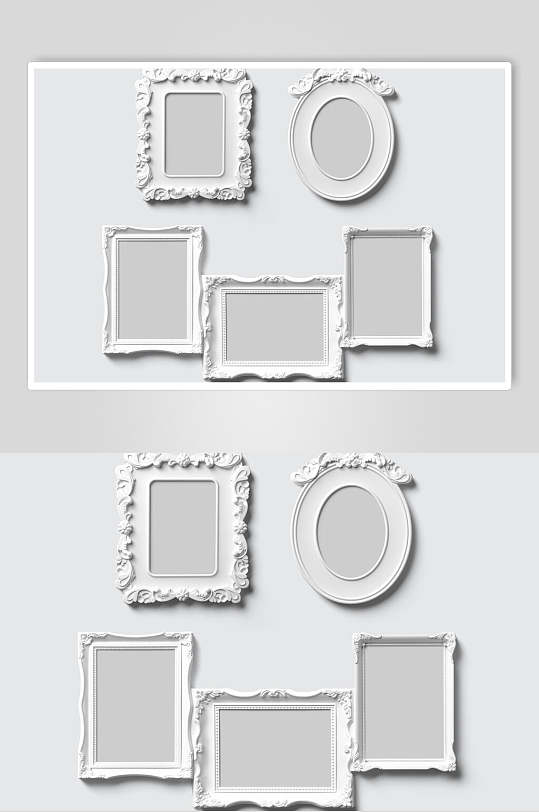 欧式画框相框样机-众图网