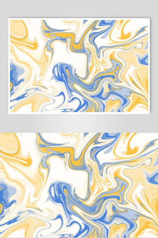 时尚蓝黄手绘创意大理石贴图素材