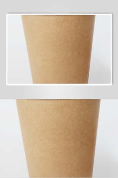 黄白色咖啡奶茶包装杯设计展示样机