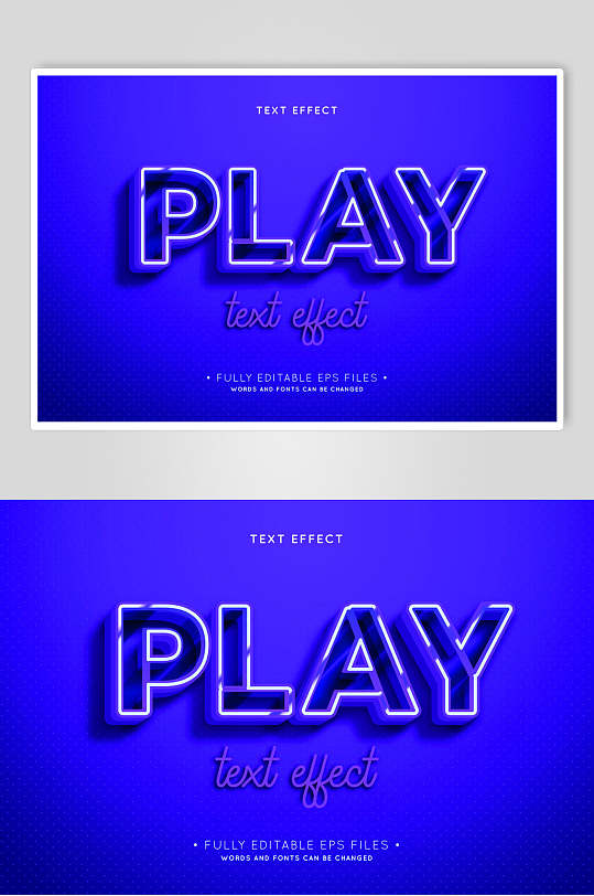 play艺术字文字设计素材